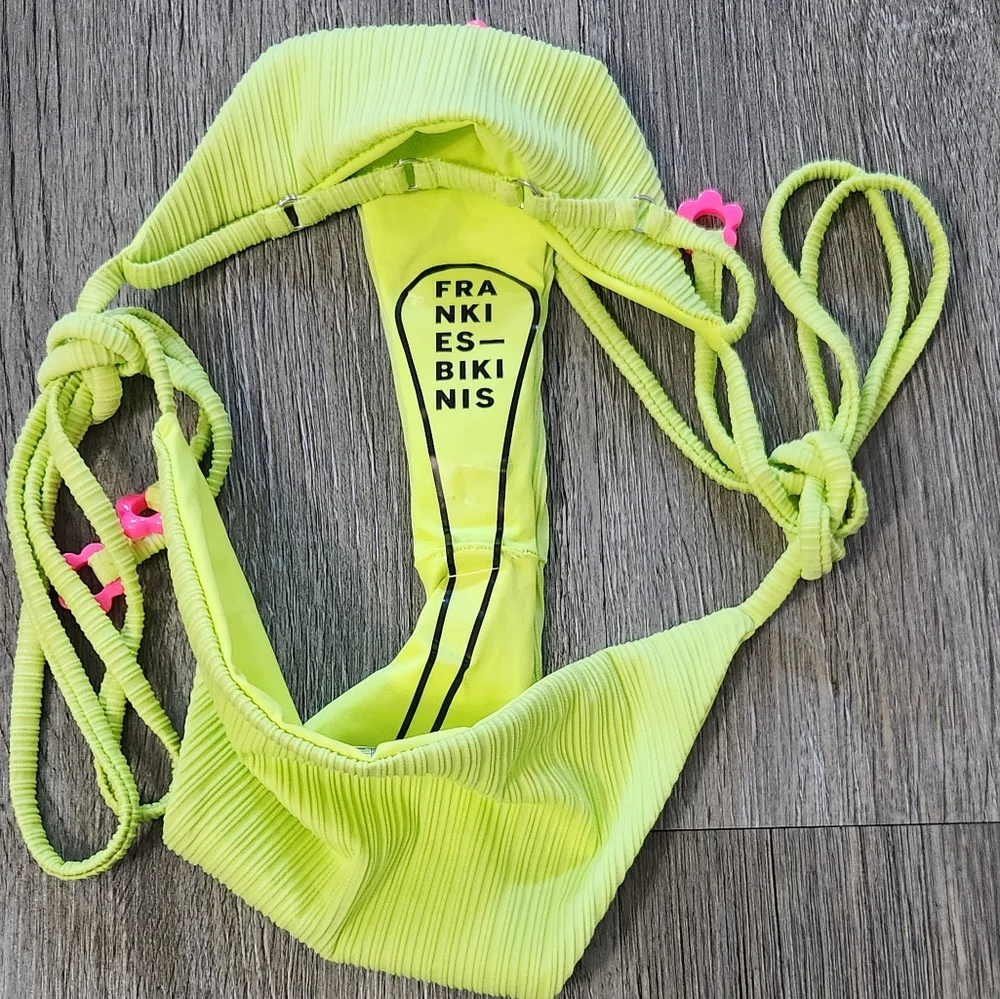 New!Frankie's Bikinis Keira Plisse Side-tie Bikini‎ Bottom